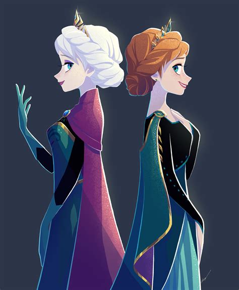 elsa fan art|anna frozen 2 fan art.